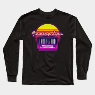 flaming lips retro Long Sleeve T-Shirt